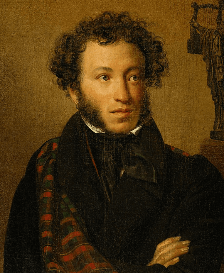 Портрет Пушкина за 1827 год с лирой